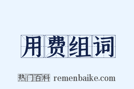 用费组词是什么意思的图片